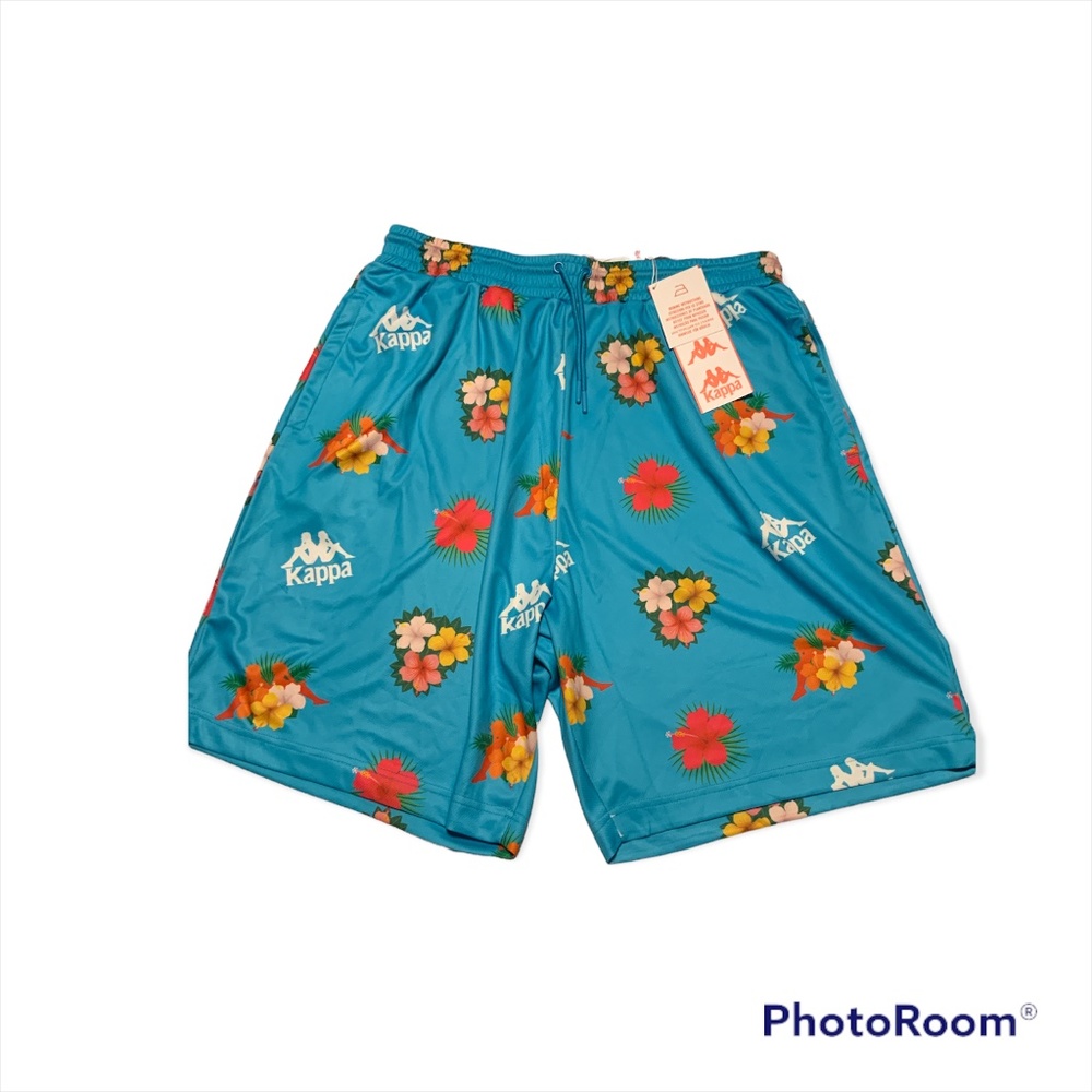 MEN'S KAPPA REGULAR FIT  BLUE BASKETBALL SHORTS